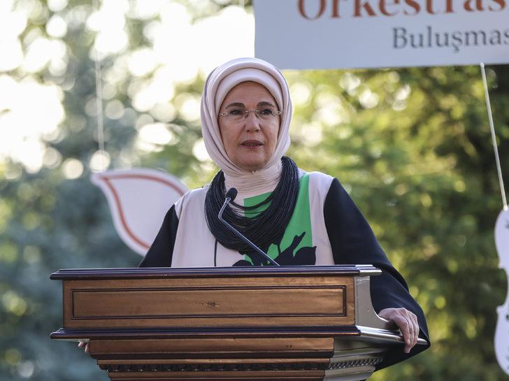 Emine Erdoğan, "Barış Konseri"nin mimarı Filistinli müzisyenler ve CSO sanatçılarıyla buluştu G3