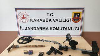 Karabük'te kaçak kazı yapan 2 kişi suçüstü yakalandı