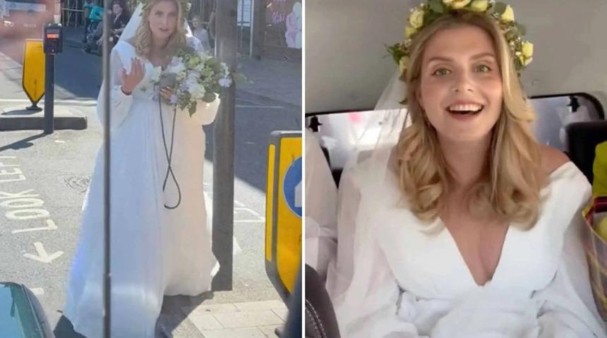 Gelinliğiyle sokak ortasında kalmıştı! Kabus olacakken hikaye oldu