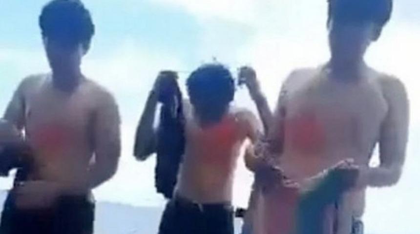 Üniversite tanıtım etkinliğinde skandal! Genç kadınların önünde soyunup çırılçıplak dans ettiler