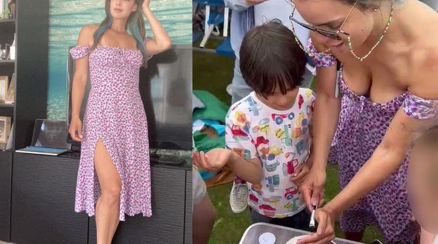 Oğlunun doğum gününde giydiği kıyafete tepki yağdı! Yorumlara sosyal medyadan isyan etti