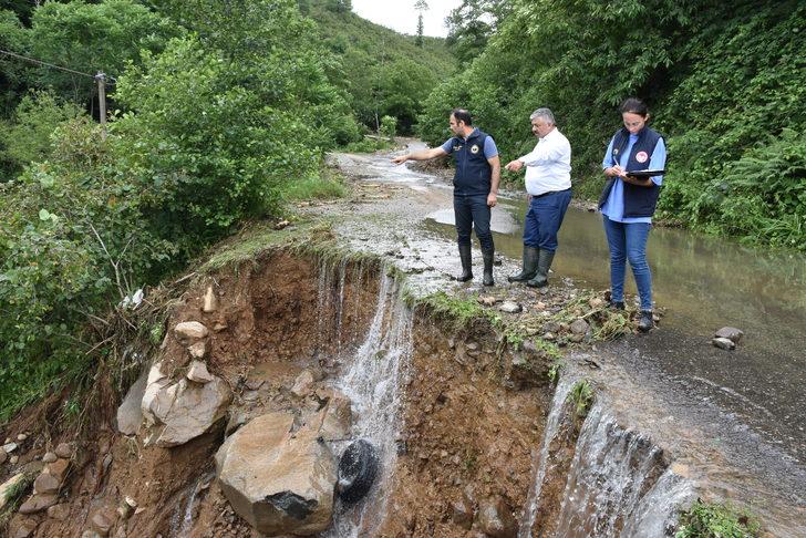 Ordu'da şiddetli yağıştan etkilenen fındık bahçelerinde hasar tespit çalışması başlatıldı G4