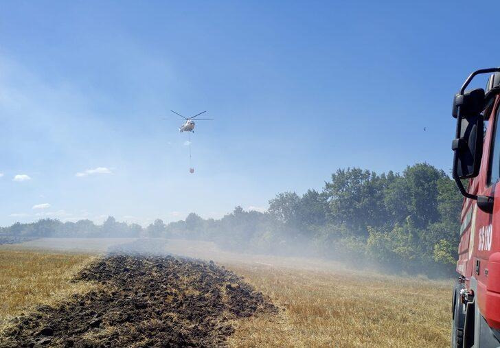 Bursa'da makilik alan ile tarım arazisinde çıkan yangın söndürüldü G2