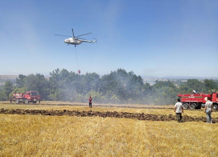 Bursa'da makilik alan ile tarım arazisinde çıkan yangın söndürüldü G3
