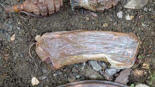 Tunceli'de teröristlere ait el bombası ve mühimmat ele geçirildi