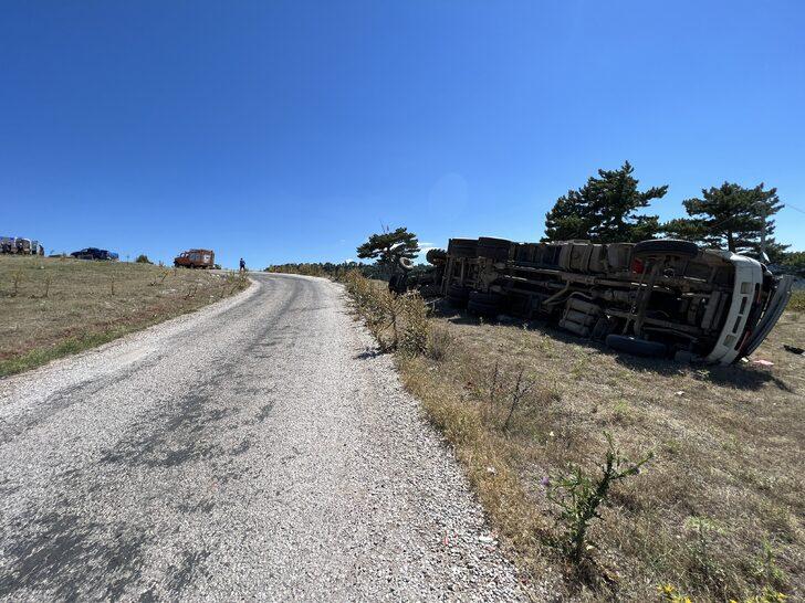 Kütahya'da freni boşalan kamyondan atlayan 1 kişi öldü, 1 kişi yaralandı G4