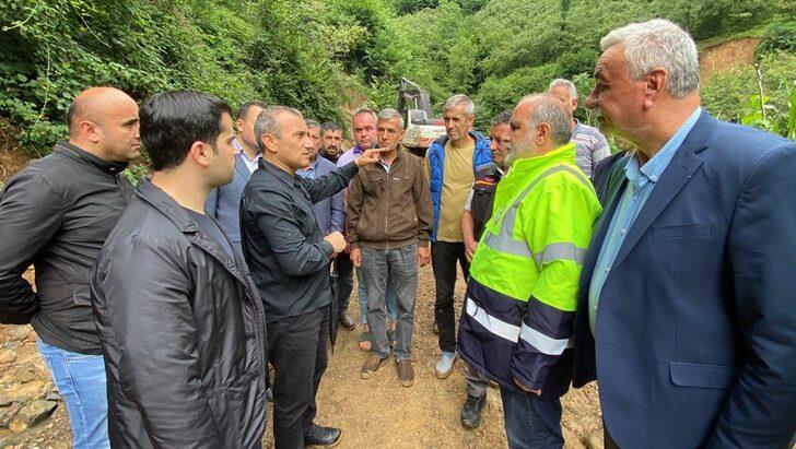 Ordu Valisi Sonel, şiddetli yağışın hasara yol açtığı Çamaş'ta incelemelerde bulundu: G2