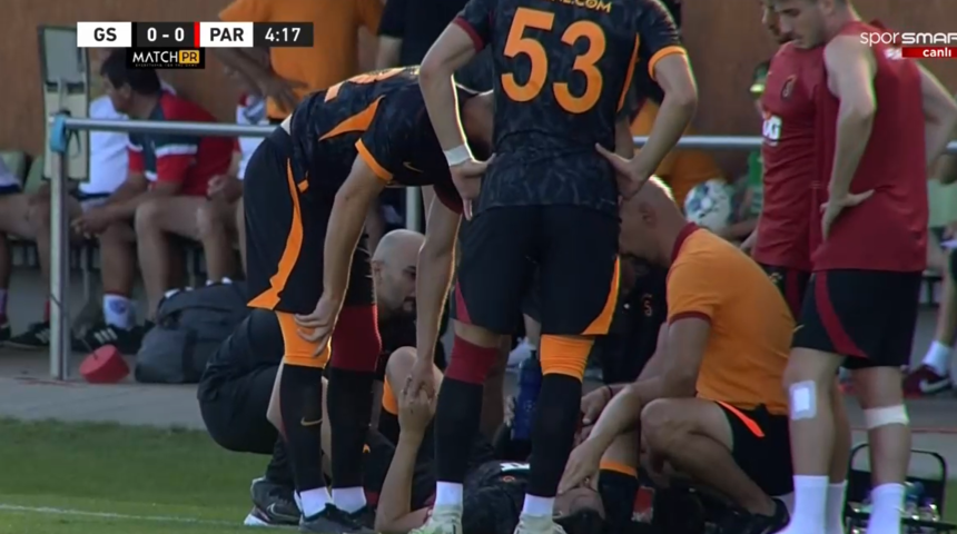 Son dakika haberi: Galatasaray Pardubice maçında korkutan sakatlık! Emin Bayram...