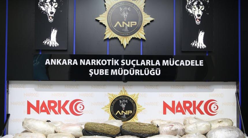 Ankara'da bir tırda 50 kilogram uyuşturucu ele ge&ccedil;irildi