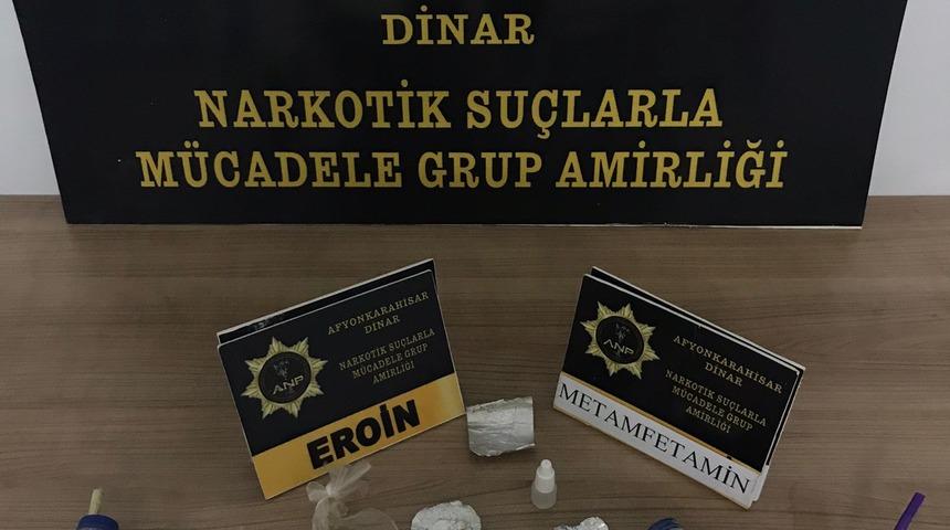 Afyonkarahisar'da uyuşturucu operasyonunda 2 kişi yakalandı