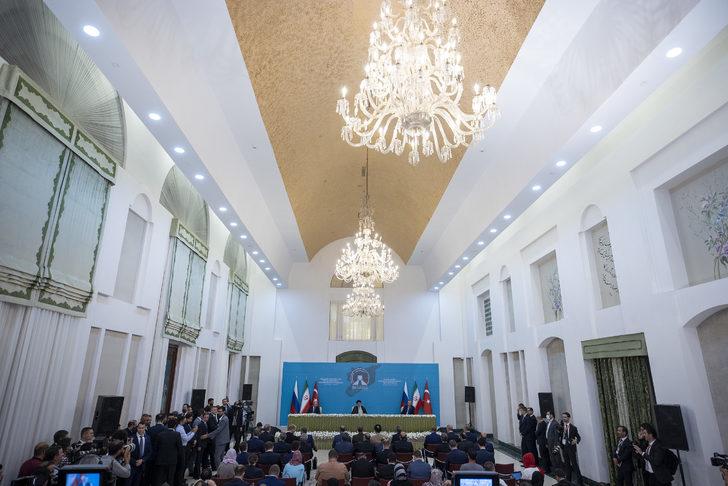 Cumhurbaşkanı Erdoğan, Türkiye-İran-Rusya Üçlü Zirvesi sonrası ortak basın toplantısında konuştu: G5