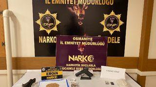 Osmaniye'de sahte isimle kiraladığı evde uyuşturucu bulunan şüpheli yakalandı