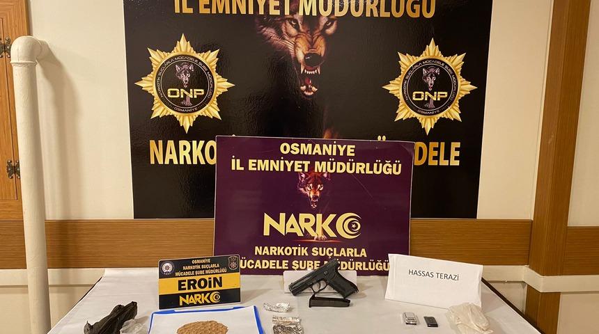 Osmaniye'de sahte isimle kiraladığı evde uyuşturucu bulunan şüpheli yakalandı