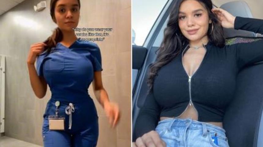 Üniforması uygunsuz bulunan hemşire sosyal medyanın hedefi oldu! “Vücut şeklim bu”