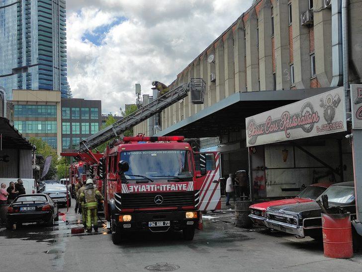 Şişli'de iş yerinde çıkan yangın söndürüldü G3