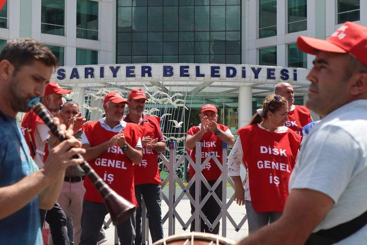 Sarıyer Belediyesinde grev yapan işçilere destek G2