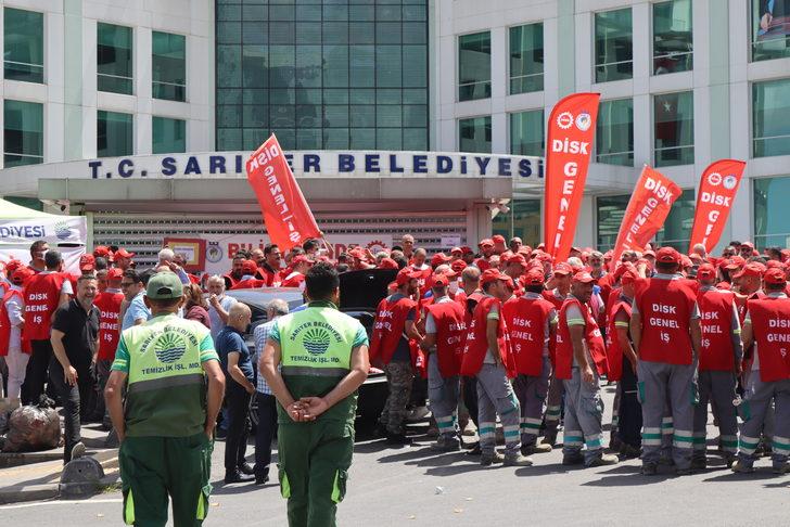 Sarıyer Belediyesinde grev yapan işçilere destek G5