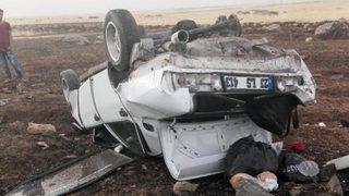 Hilvan’da otomobil devrildi: 7 yaralı