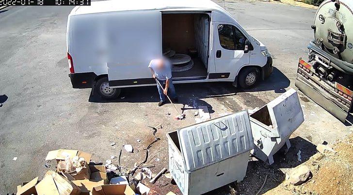 Bodrum'da bir kişiye, konteyner önüne döktüğü atıklar geri toplatıldı G2