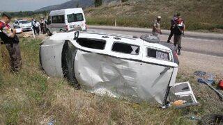 Çorum'da kaza : 1 ölü, 4 yaralı