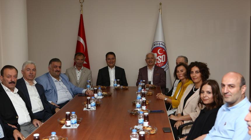 DEVA Partisi Genel Başkanı Babacan Gümüşhane'de basın toplantısı düzenledi: