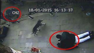 Polisin bombacıları yakalaması güvenlik kameralarına yansıdı