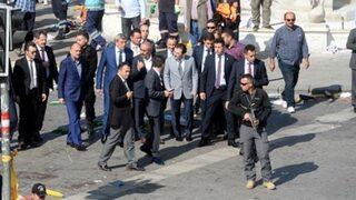 Bakanlara olay yerinde protesto