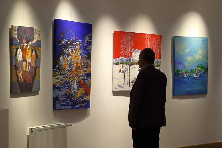 Çorum'da 21 ressam karma resim sergisi açtı G3