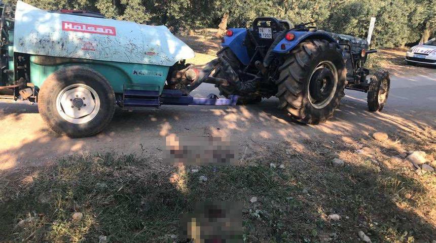 Bursa'da dedesinin kullandığı traktörün altında kalan çocuk öldü