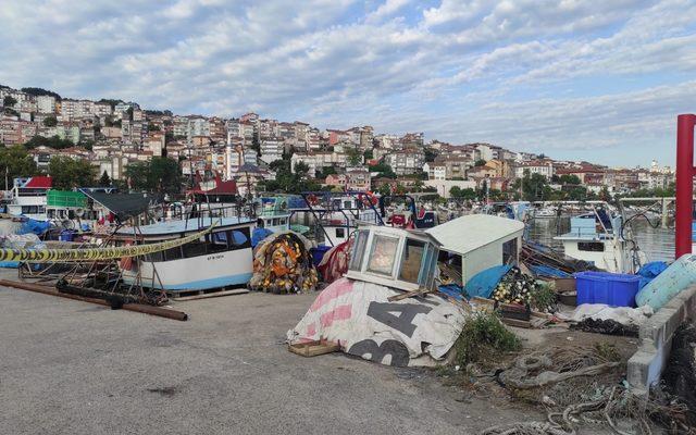 Zonguldak'ta balıkçı ağlarına patlamamış havan mermisi takıldı