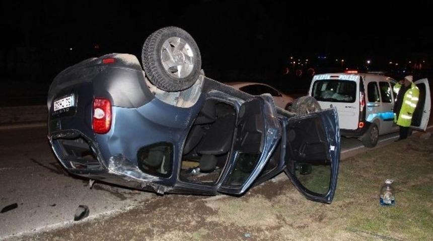 Samsun'da otomobil takla attı: 1 yaralı