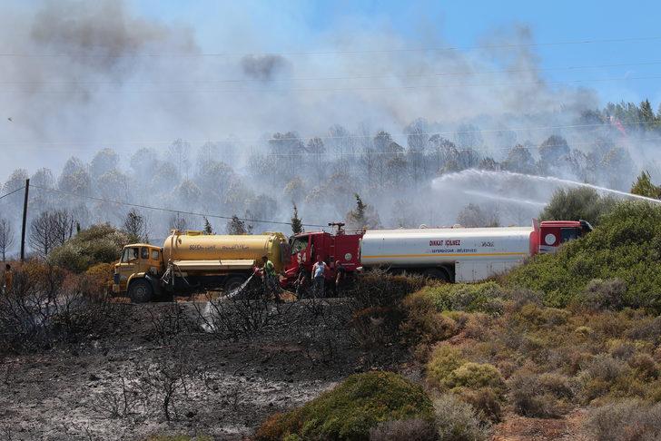 GÜNCELLEME 2 - İzmir'de çıkan orman yangınlarına müdahale ediliyor G4