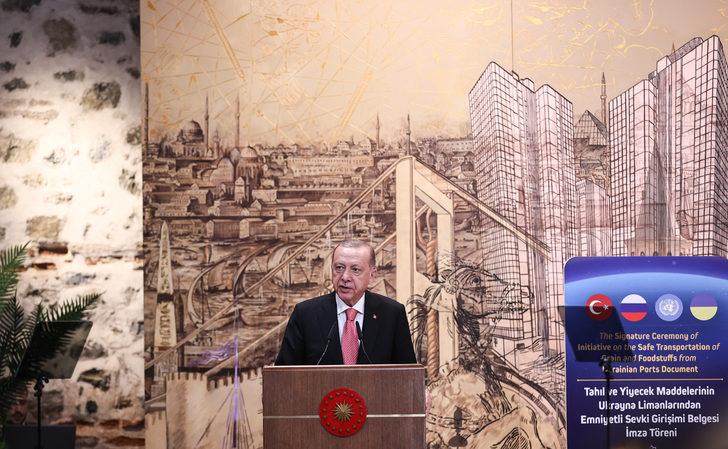 Cumhurbaşkanı Erdoğan, Tahıl Sevkiyatı Anlaşması imza töreninde konuştu: G3