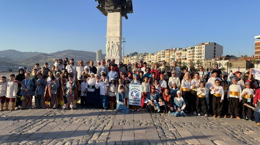 Geleneksel okçulukta Çakabey Kupası Minikler Açık Hava Puta Koşusu İzmir'de başladı