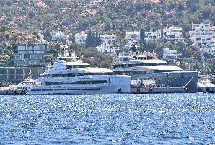 Mega yatlar Bodrum'da yakıt ikmali  yaptı G4
