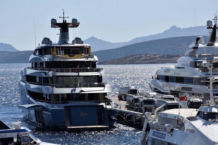 Mega yatlar Bodrum'da yakıt ikmali  yaptı G5