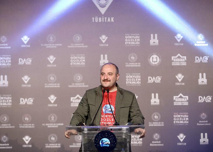 Bakan Mustafa Varank, Erzurum Gökyüzü Gözlem Etkinliği'nin açılışında konuştu: G4