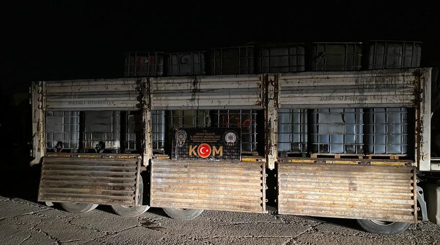 Adana'da 28 bin 120 litre kaçak akaryakıt ele geçirildi