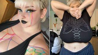 Göğüslerinin her biri tam 14 kilo ağırlığında! “Göğüslerim o kadar büyük ki uykumda boğulmaktan korkuyorum”