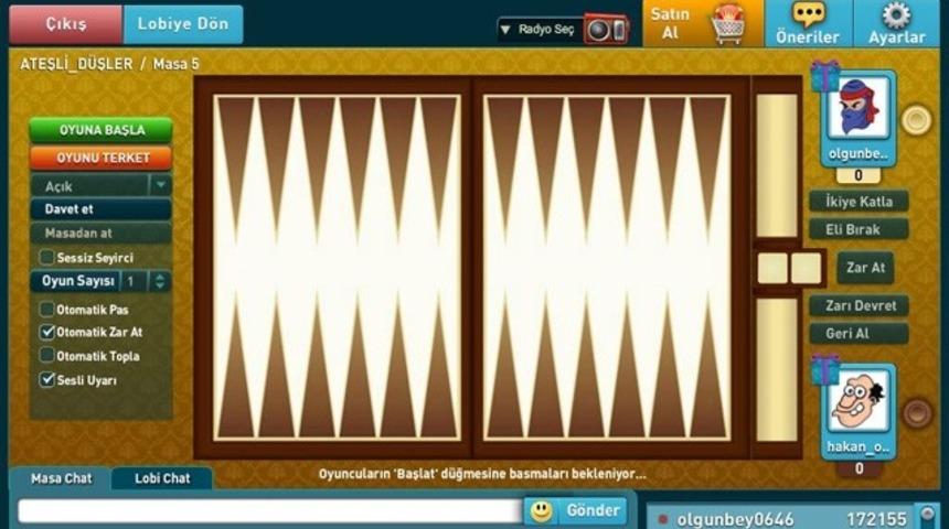 Yenilenen aray&uuml;z&uuml; ile Mynet Tavla Modern yayında