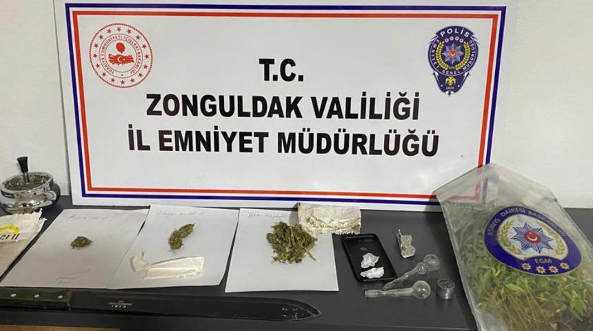 Zonguldak'ta uyuşturucu operasyonunda bir şüpheli tutuklandı