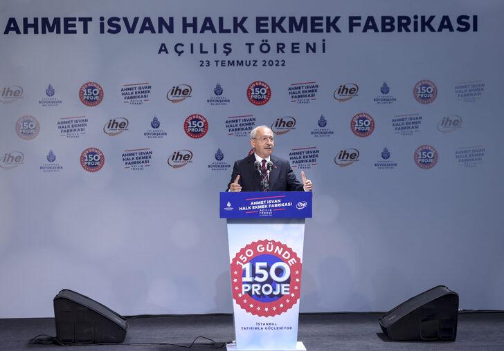 Kemal Kılıçdaroğlu, İBB'nin Halk Ekmek Fabrikası'nın açılışında konuştu: G1