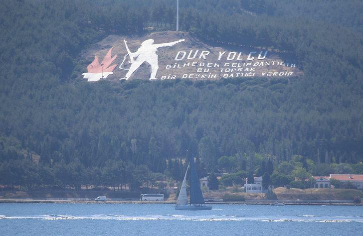 TAYK 51. Yıl Deniz Kuvvetleri Kupası'nda yarışmacılar, Çanakkale Boğazı'ndan geçti G2