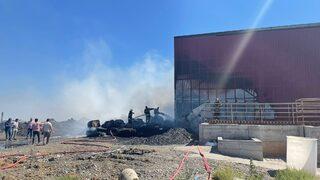Kahramanmaraş'ta bir fabrikada çıkan yangın söndürüldü