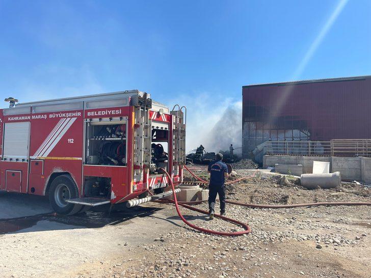 Kahramanmaraş'ta bir fabrikada çıkan yangın söndürüldü G3