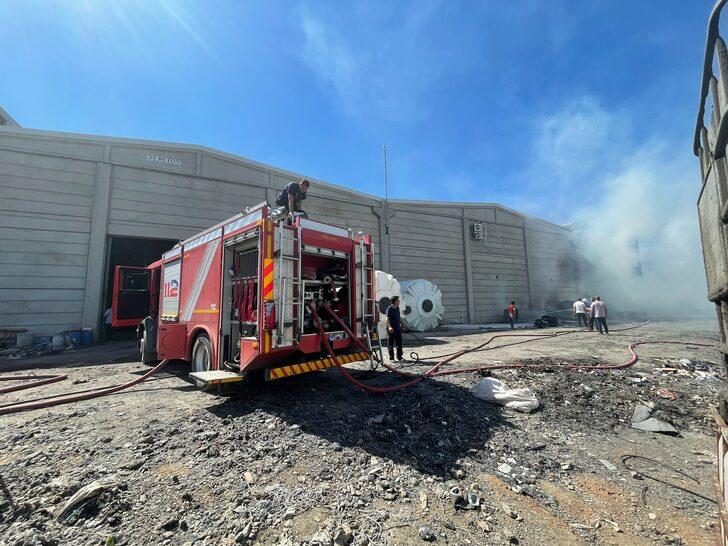 Kahramanmaraş'ta bir fabrikada çıkan yangın söndürüldü G4