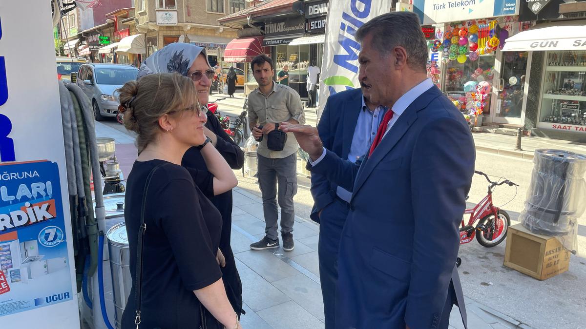 TDP Genel Başkanı Mustafa Sarıg&uuml;l, Bayburt'ta temaslarda bulundu