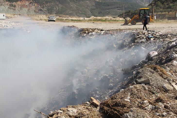 Hatay'da çöp döküm sahasında çıkan yangın söndürüldü G3