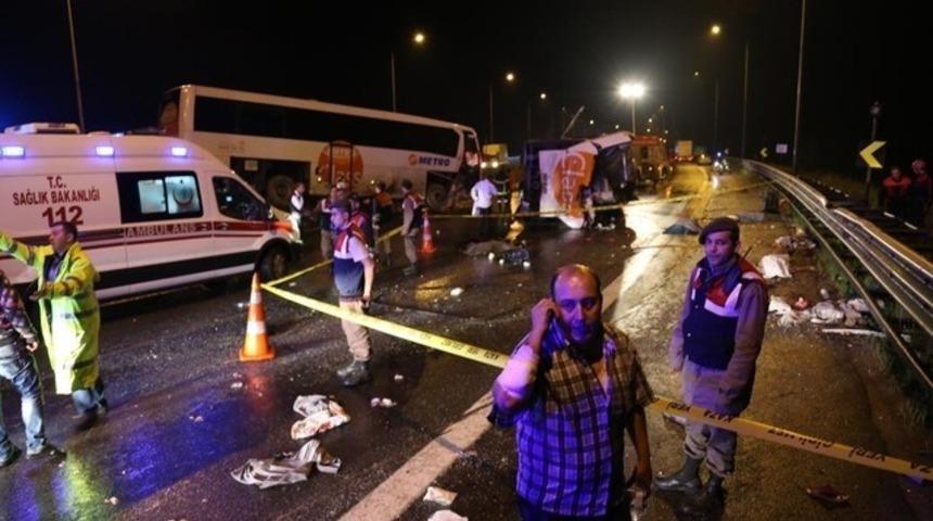 TEM'deki otobüs kazasında ölü sayısı 7'ye yükseldi