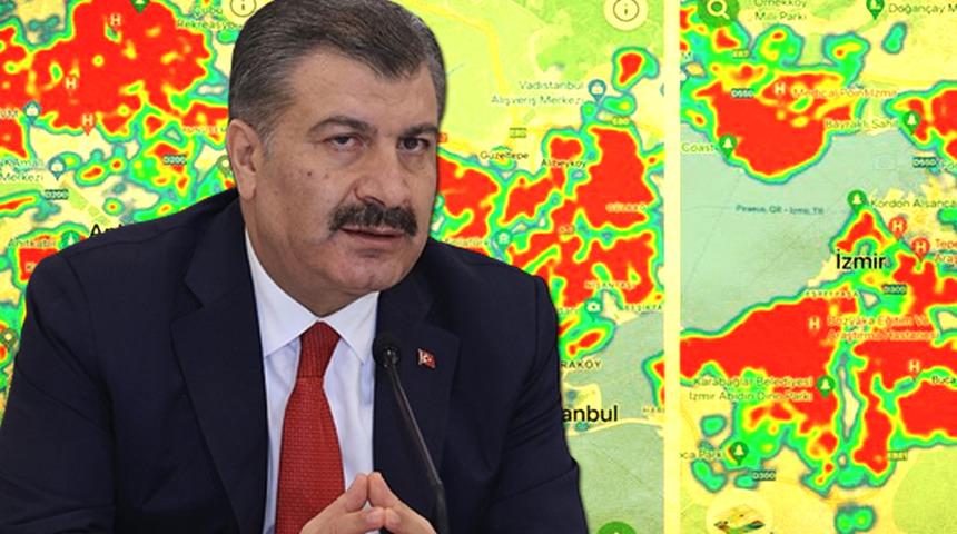 Koronavirüs vaka sayıları artıyor! Sağlık Bakanı Koca duyurmuştu, '40 kat artış' haritaya yansıdı